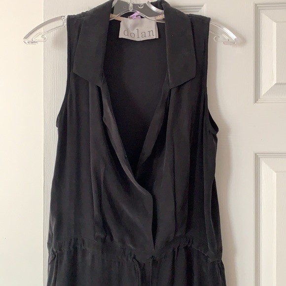 Dolan Black silk jumpsuit - Picture 3 of 6